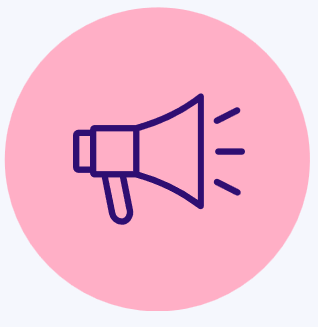 Pink megaphone